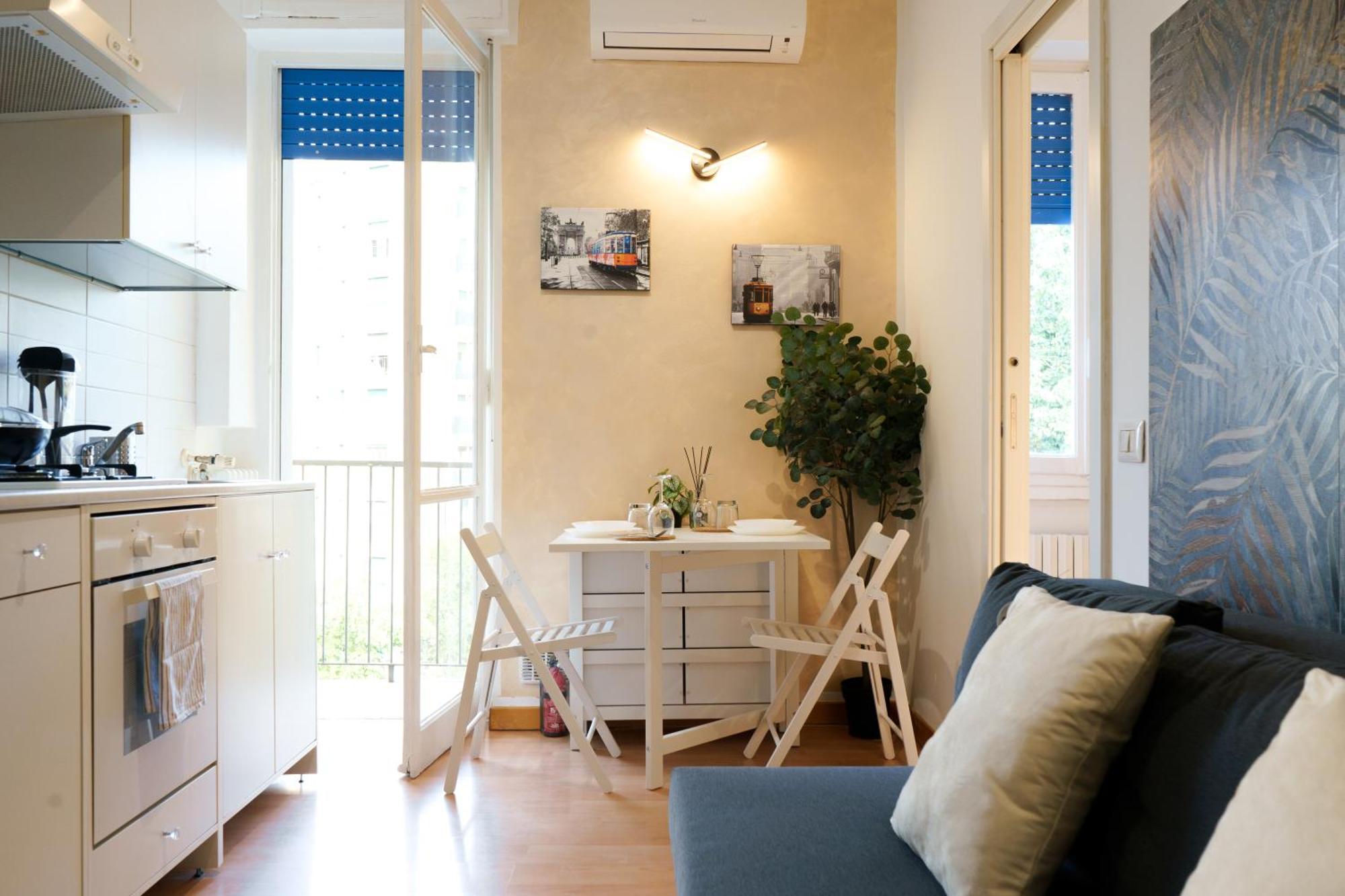 2min Metro Rossa - 20min San Siro-ac-parcheggi Appartement